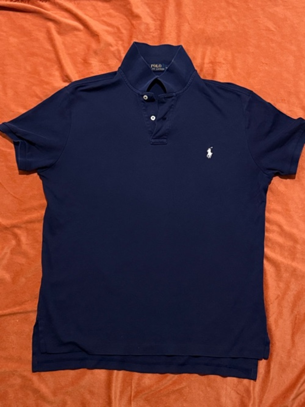 Ralph Lauren Classic Navy Polo with White Pony